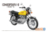 Aoshima maquette moto 63859 Honda CB400 Four I - II 1976 1/12