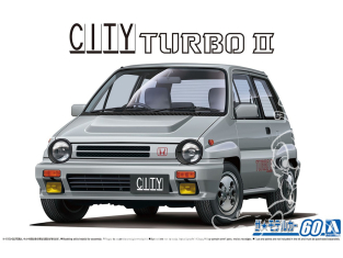 Aoshima maquette voiture 63880 Honda AA City Turbo II 1985 1/24