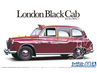 Aoshima maquette voiture 59678 London Black Cab FX-4 1968 - Taxi Londonien 1/24