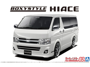 Aoshima maquette voiture 58954 Toyota Hiace TRH200V Boxystyle Super GL 2010 1/24