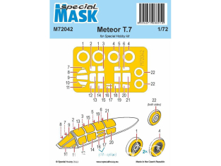 Special Hobby Masque avion M72042 Pour Gloster Meteor Mk.7 kit Special Hobby 1/72