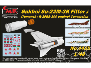 CMK kit resine 4455 Sukhoi Su-22M-3K Fitter J (Tumansky R-29BS-300 engine) Conversion 1/48
