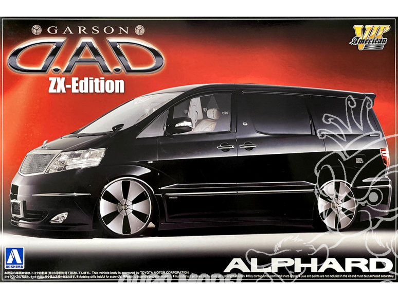 Aoshima maquette voiture 48535 Toyota Alphard Garson DAD ZX-Edition 1/24