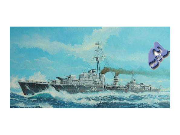 TRUMPETER maquette bateau 05758 DESTROYER ANGLAIS HMS "ZULU" CLA
