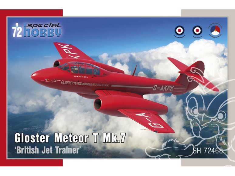 Special Hobby maquette avion 72468 Gloster Meteor T Mk.7 "British Jet Trainer" 1/72