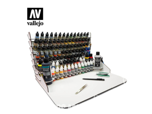 Vallejo accessoire peinture 26014 Poste de travail 50 x 37 cm avec rangement vertical