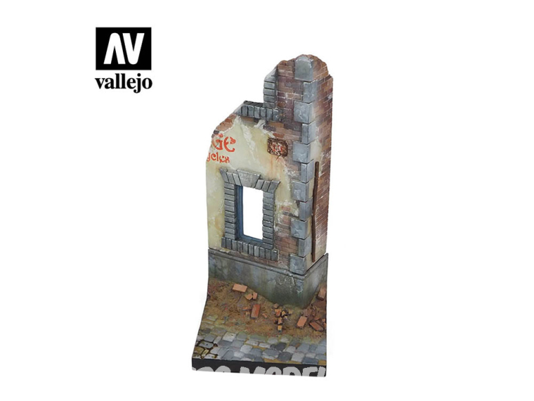 Vallejo diorama SC009 Coin en ruine d'une aison urbaine