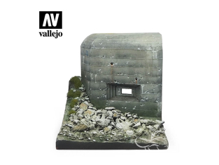 Vallejo diorama SC012 section de Bunker de la Seconde Guerre mondiale