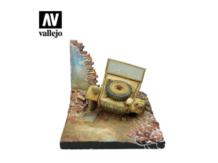 Vallejo diorama SC008 Base Kubelwagen (avant)