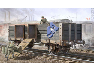 TRUMPETER maquette militaire 01517 WAGON ALLEMAND A RIDELLES 2E