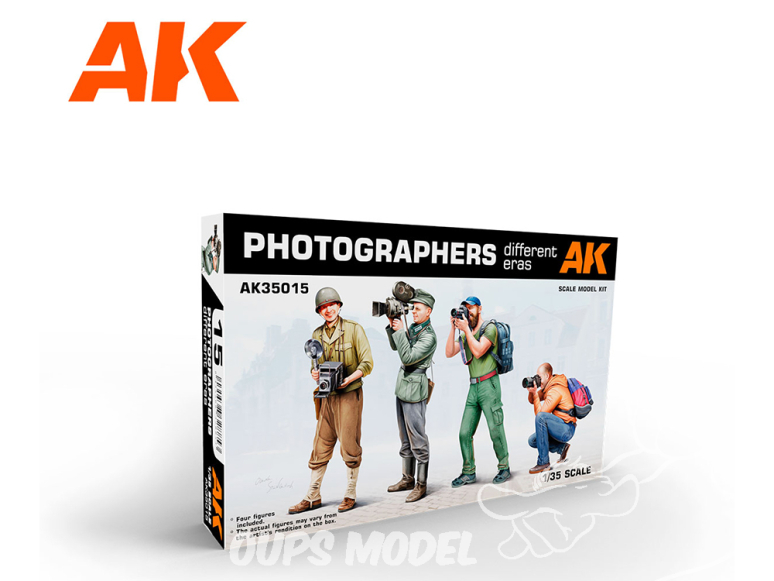 AK interactive ak35015 PHOTOGRAPHES (DIFFÉRENTES ÉPOQUES) 1/35