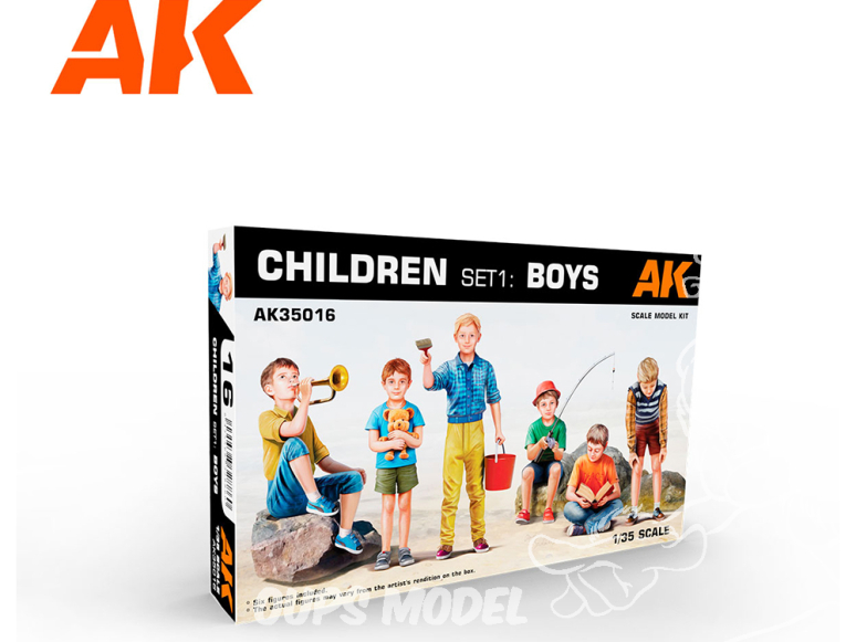 AK interactive ak35016 COFFRET ENFANT 1: GARÇONS 1/35