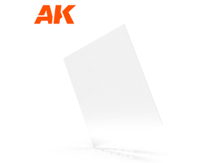 AK interactive ak6585 0,20 mm // 0.008” Épaisseur – 245 x 195mm // 9.64 x 7.68” Verre Organique Transparent / Feuille Acrylique