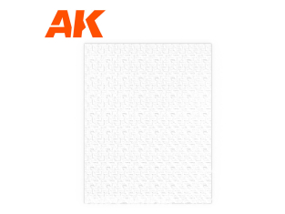AK interactive ak6581 Pavement Spike Brick Sheet 245 x 195mm / 9.64 x 7.68 FEUILLE DE STYRÈNE TEXTURÉE