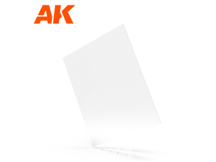 AK interactive ak6586 0,50 mm // 0,020" Épaisseur 245 x 195 mm // 9,64 x 7,68" Verre organique transparent Feuille acrylique