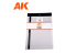 AK interactive ak6586 0,50 mm // 0,020&quot; Épaisseur 245 x 195 mm // 9,64 x 7,68&quot; Verre organique transparent Feuille acrylique