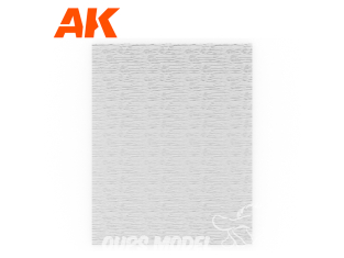 AK interactive ak6584 Feuille d'Eau Transparente Eau Courante 245 x 195mm / 9.64 x 7.68″ FEUILLE ACRYLIQUE TEXTURÉE 1 Unité
