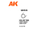 AK interactive ak6546 Tube creux diamètre 6.00 x 350mm TUBE CREUX STYRENE (3 unités)