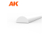 AK interactive ak6553 Demi rond 3.00 x 350mm DEMI ROND STYRENE 3 unités