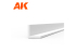 AK interactive ak6560 Angle 2.0 x 2.0 x 350mm STYRENE ANGLE 4 unités