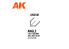 AK interactive ak6561 Angle 3.0 x 3.0 x 350mm STYRENE ANGLE 4 unités