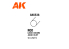 AK interactive ak6536 Tige ronde 0.50 diamètre x 350mm Rond STYRENE 10 unités