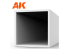 AK interactive ak6550 Tube creux carré 6.00 x 350mm STYRENE SQUARE HOLLOW TUBE 2 unités