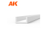AK interactive ak6555 Profilé en U 3.0 largeur x 350mm STYRENE U CHANNEL 4 unités