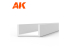 AK interactive ak6556 Profilé en U 4.0 largeur x 350mm STYRENE U CHANNEL 3 unités