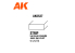 AK interactive ak6527 Bandes 1.50 x 4.00 x 350mm STYRENE STRIP 9 unités