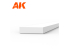 AK interactive ak6522 Bandes 1.00 x 4.00 x 350mm STYRENE STRIP 10 unités