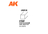 AK interactive ak6514 Carré 0.75 x 0.75 x 350mm STYRENE STRIP 10 unités
