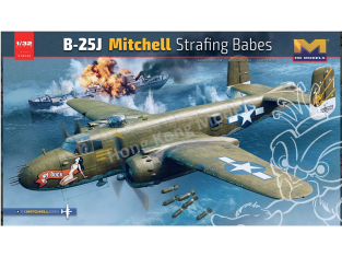 HK Models maquette avion 01E036 B-25J Mitchell Strafing Babes 1/32