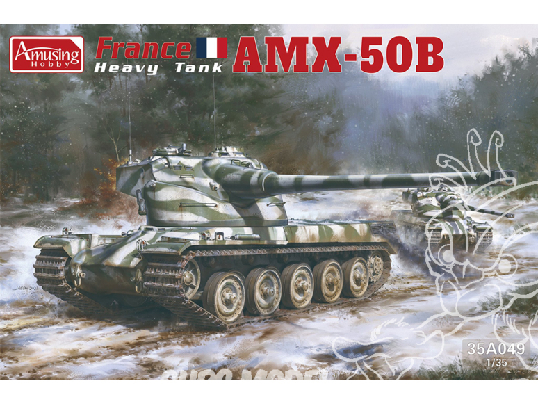 Amusing maquette militaire 35A049 Char lourd AMX-50B 1/35