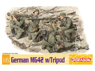 Dragon maquette militaire 75017 Mitrailleuse MG42 allemande avec trépied sans personnage 1/6