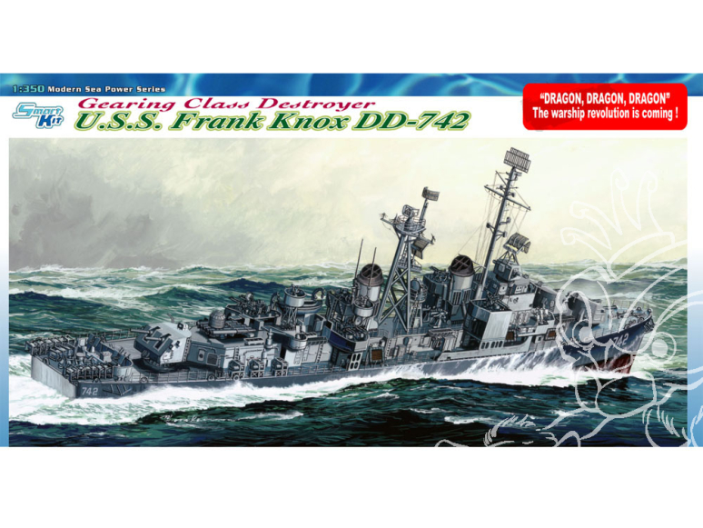 DRAGON maquette bateau 1045 USS Frank Knox DD-742 1/350