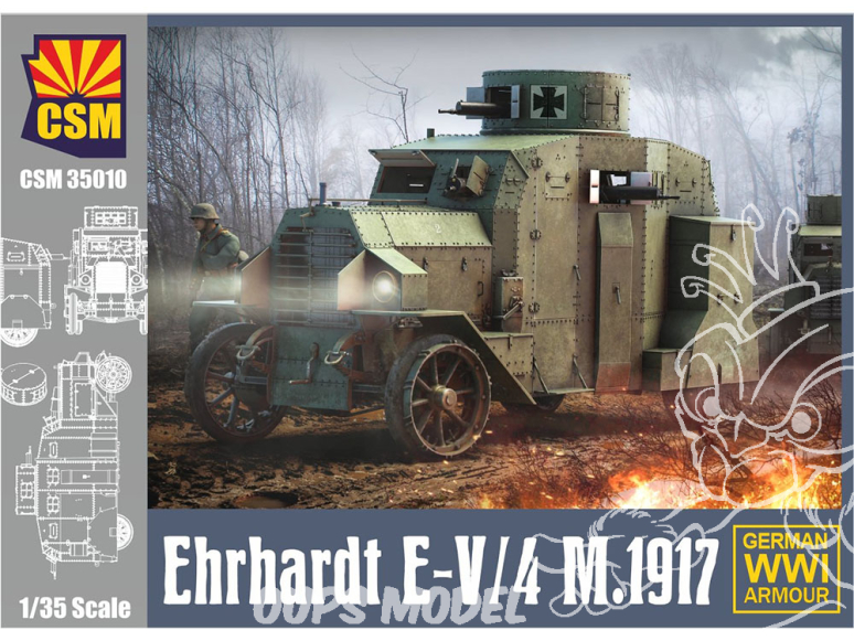 Copper State Models maquettes militaire 35010 Voiture blindée allemande Ehrhardt M.1917 1/35