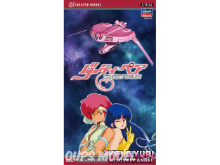 HASEGAWA maquette avion 64524 "Dirty Pair" Kei et Yuri avec Lovely Angel 1/300