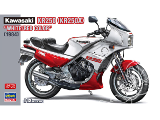 Hasegawa maquette moto 21745 Kawasaki KR250 (KR250A) "Couleur blanche/rouge" 1/12
