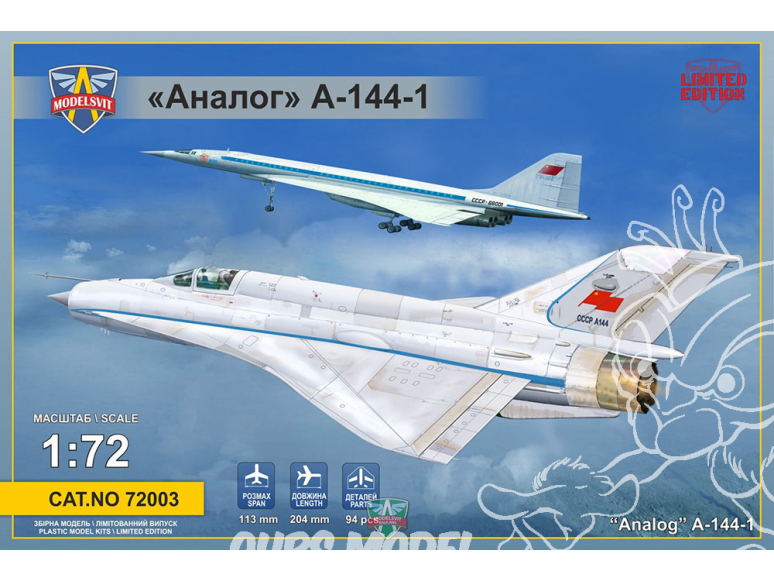 MODELSVIT maquette avion 72003 Analog A-144-1 (MiG21 prototype n°1) 1/72