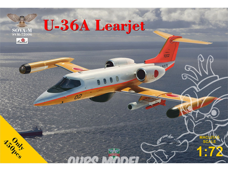 SOVA-M maquette avion 72006 U-36A Learjet 1/72