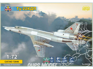 MODELSVIT maquette avion 72046 Tupolev Tu-22KDP anti-radar missile carrier 1/72