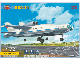 MODELSVIT maquette avion 72014 Bartini Beriev VVA-14 experimental avec pontons gonflables 1/72