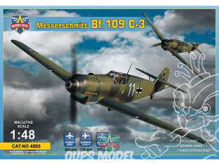 MODELSVIT maquette avion 4805 Messerschmitt Bf.109 C-3 1/48
