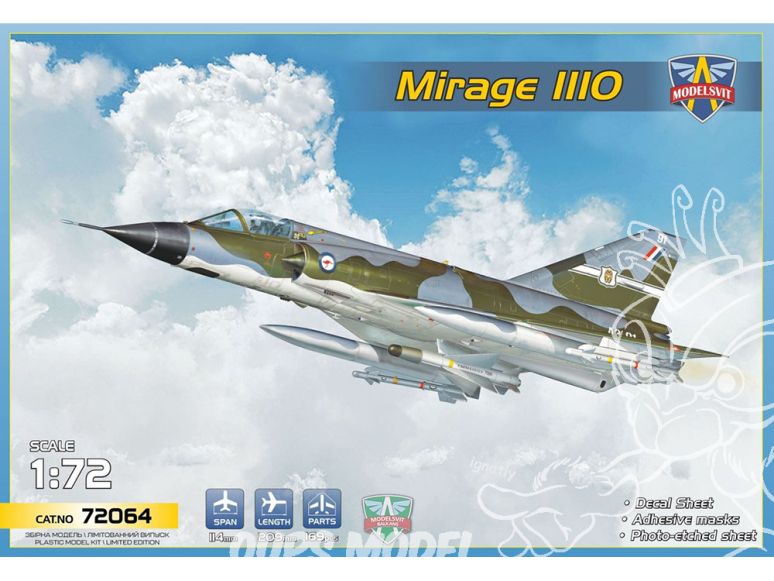 MODELSVIT maquette avion 72064 Intercepteur Mirage IIIO 1/72