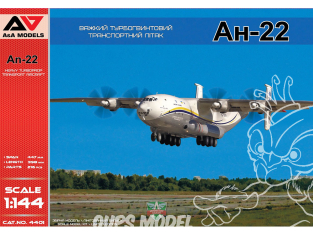 AA Models maquette avion 4401 Antonov An-22 Avion de transport lourd à turbopropulseurs 1/144