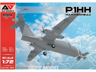 AA Models maquette avion 7210 P.1HH HammerHead UAV 2e prototype volant 1/72