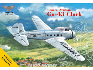 SOVA-M maquette avion 72030 GA-43 "Clark" airliner Western Air Express service 1/72