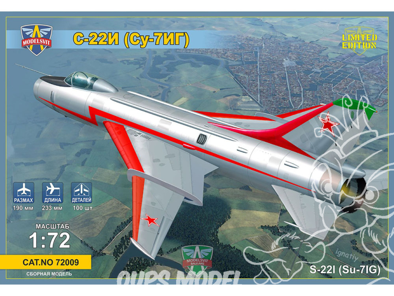 MODELSVIT maquette avion 72009 Géométrie d'aile variable S-22I (Su-7IG) 1/72