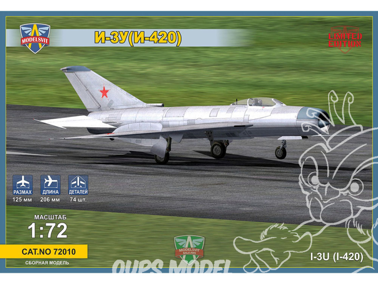 MODELSVIT maquette avion 72010 Intercepteur soviétique Mikoyan I-3U (I-420) 1/72